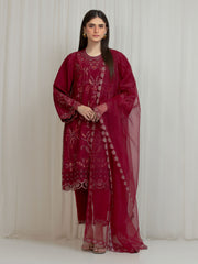 edenrobe Premium Unstitched Embroidered Silk 3Pc Suit EWU6V24-32102