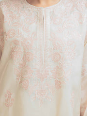 edenrobe Premium Unstitched Embroidered Silk 3Pc Suit EWU6V24-32103