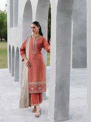 edenrobe Premium Festive Unstitched Jacquard 3Pc Suit EWU6V3-33461