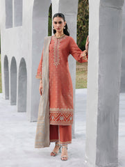 edenrobe Premium Festive Unstitched Jacquard 3Pc Suit EWU6V3-33461