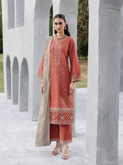 edenrobe Premium Festive Unstitched Jacquard 3Pc Suit EWU6V3-33461