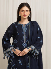 edenrobe Premium Festive Unstitched Jacquard 3Pc Suit EWU6V3-33468