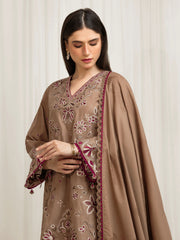 edenrobe Premium Festive Unstitched Jacquard 3Pc Suit EWU6V3-33469