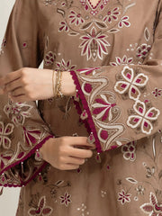 edenrobe Premium Festive Unstitched Jacquard 3Pc Suit EWU6V3-33469
