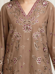 edenrobe Premium Festive Unstitched Jacquard 3Pc Suit EWU6V3-33469