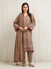 edenrobe Premium Festive Unstitched Jacquard 3Pc Suit EWU6V3-33469