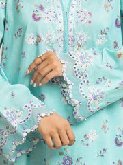 edenrobe Premium Embroidered Lawn Unstitched 3Pc Suit EWU6V1-33023