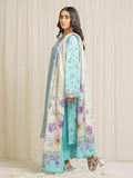 edenrobe Premium Embroidered Lawn Unstitched 3Pc Suit EWU6V1-33023