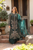 Noor by Azzal Embroidered Organza Unstitched 3Pc Suit D-07 Eira
