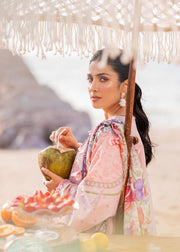 Siraa by Sadaf Fawad Khan Embroidered Lawn Unstitched 3Pc Suit - Eira (A)