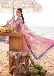 Siraa by Sadaf Fawad Khan Embroidered Lawn Unstitched 3Pc Suit - Eira (A)