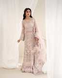 Rua by Faiza Saqlain Embroidered Organza Unstitched 3Pc Suit - ELA