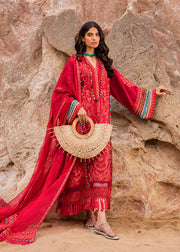 Siraa by Sadaf Fawad Khan Embroidered Lawn Unstitched 3Pc Suit - Elaheh (B)
