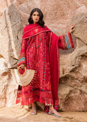 Siraa by Sadaf Fawad Khan Embroidered Lawn Unstitched 3Pc Suit - Elaheh (B)
