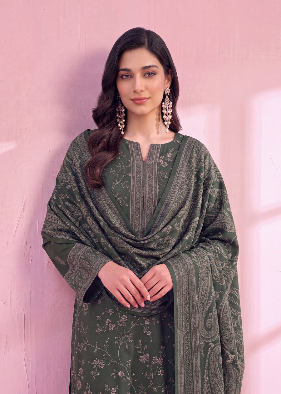 Zeenia Marina Digital Printed Dhanak Marina Unstitched 3Pc Suit JS-11 Elara