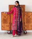 Republic Womenswear Amaris Unstitched Khaddar 3Pc Suit D-08 Elaria