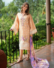 Roheenaz Reverie Embroidered Lawn Unstitched 3Pc Suit RNZ2505A Elaris