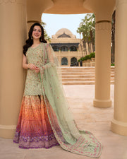 Faiza Saqlain AYA Embroidered Luxury Lawn Unstitched 3Pc Suit - ELDIRА