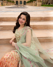 Faiza Saqlain AYA Embroidered Luxury Lawn Unstitched 3Pc Suit - ELDIRА