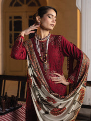Maya by Faiza Faisal Embroidered Luxury Lawn Unstitched 3Pc Suit - Elif