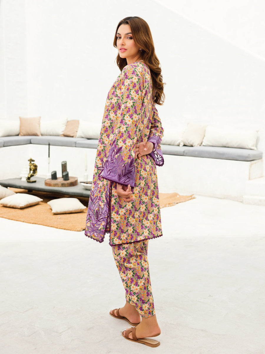 Faiza Faisal Aura Pret Embroidered Dobby Lawn 2Pc Suit - Ella