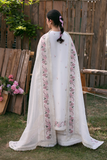 Zarposh Summer Soiree Embroidered Luxury Lawn Unstitched 3Pc Suit - Elvian