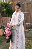 Zarposh Summer Soiree Embroidered Luxury Lawn Unstitched 3Pc Suit - Elvian
