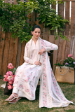 Zarposh Summer Soiree Embroidered Luxury Lawn Unstitched 3Pc Suit - Elvian