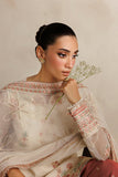 Farasha Luxury Formal Embroidered Chiffon Unstitched 3Pc Suit - Ember Blush