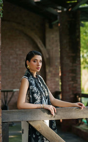 Asifa & Nabeel Meraki Embroidered Viscose Unstitched 3Pc Suit - Ember Glow