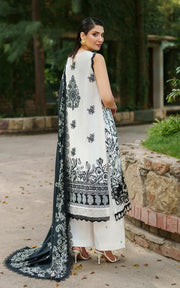 Asifa & Nabeel Meraki Embroidered Viscose Unstitched 3Pc Suit - Ember Glow