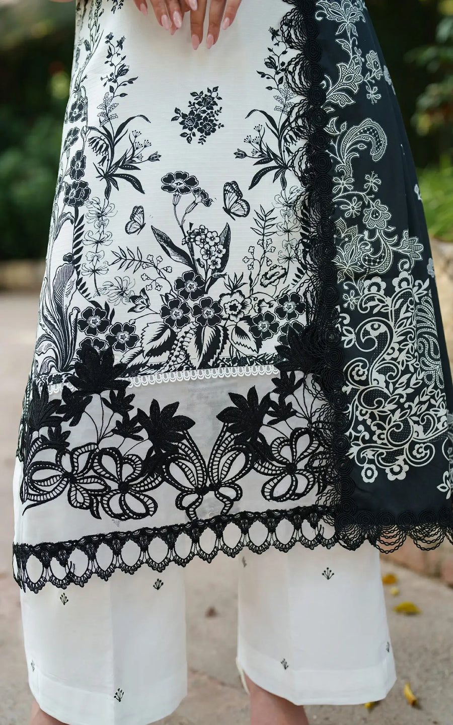 Asifa & Nabeel Meraki Embroidered Viscose Unstitched 3Pc Suit - Ember Glow