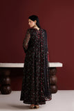 Farasha Fiorella Embroidered Chiffon Unstitched 3Pc Suit - Ember Veil