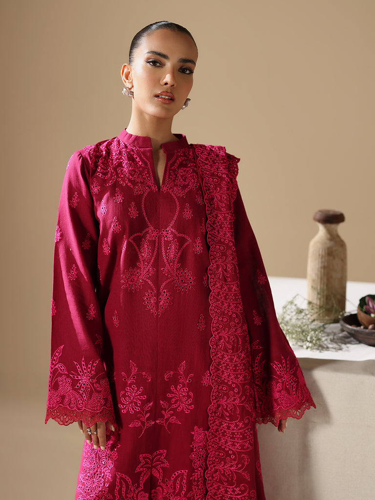 Nissa by RajBari Embroidered Khaddar Unstitched 3Pc Suit D-02