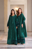 Noor by Saadia Asad Embroidered Khaddar Unstitched 3Pc Suit D-02 Emerald Reverie