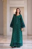 Noor by Saadia Asad Embroidered Khaddar Unstitched 3Pc Suit D-02 Emerald Reverie