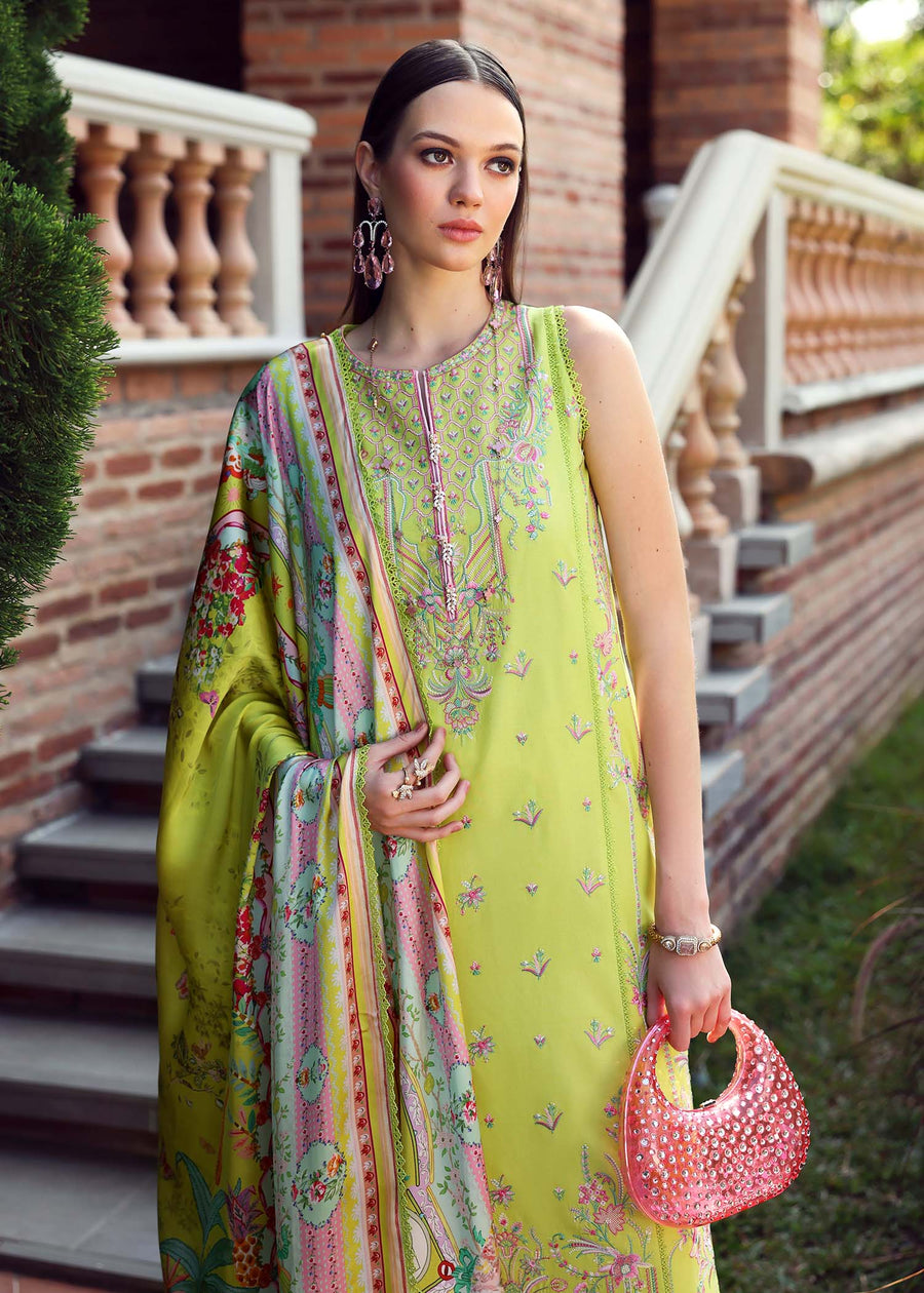 Kanwal Malik Zaina Embroidered Lawn Unstitched 3Pc Suit - ERNA