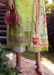 Kanwal Malik Zaina Embroidered Lawn Unstitched 3Pc Suit - ERNA