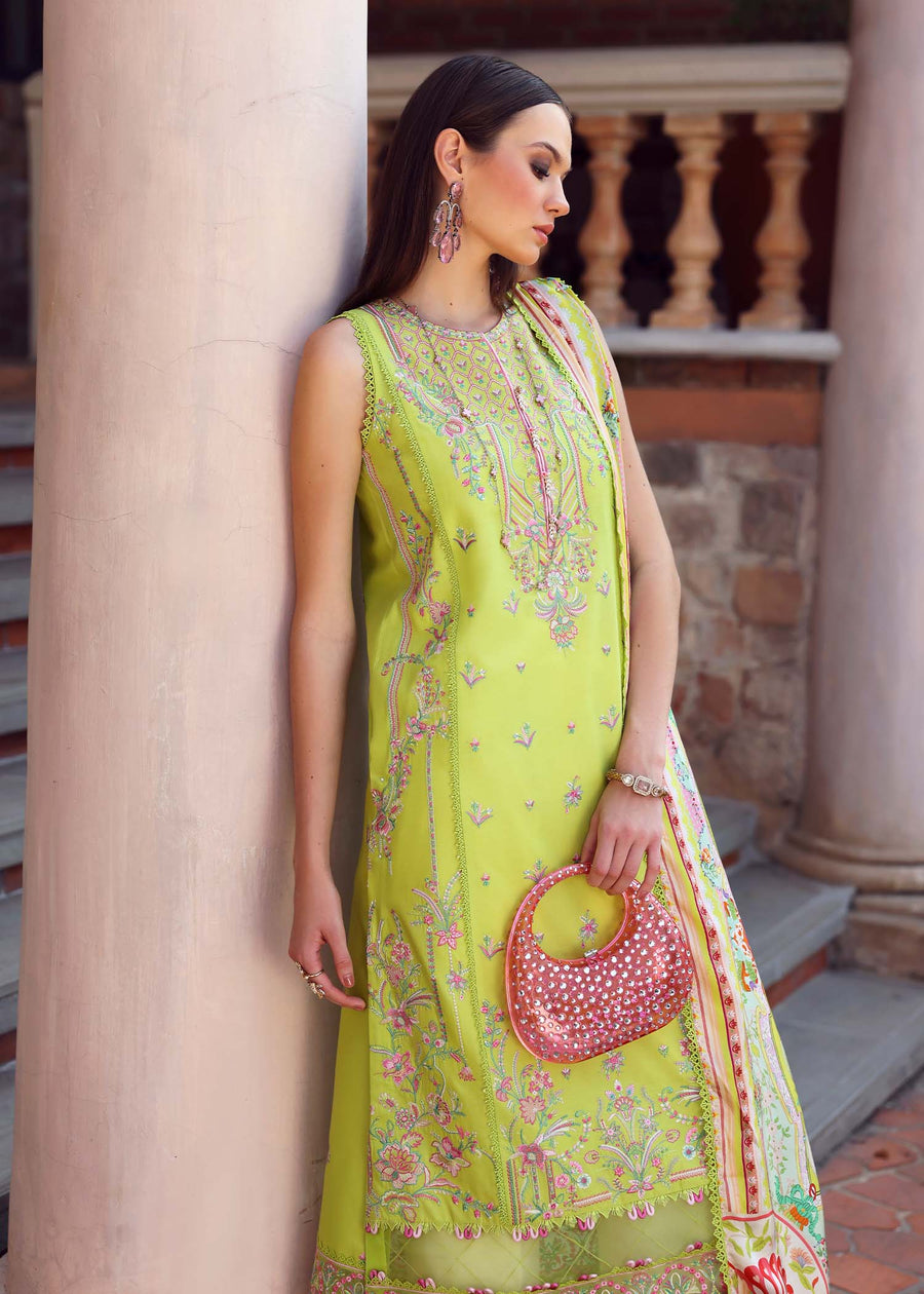 Kanwal Malik Zaina Embroidered Lawn Unstitched 3Pc Suit - ERNA
