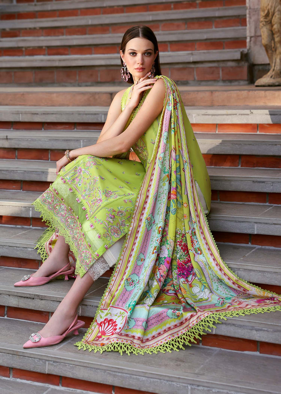 Kanwal Malik Zaina Embroidered Lawn Unstitched 3Pc Suit - ERNA