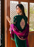Zainab Chottani Embroidered Velvet Unstitched 3Pc Suit - Esha