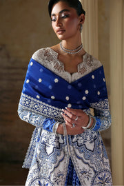 Soraya Lumene Embroidered Silk Unstitched 3Pc Suit - Evadia