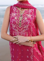 Kanwal Malik Elysia Embroidered Lawn Unstitched 3Pc Suit - EVALINE