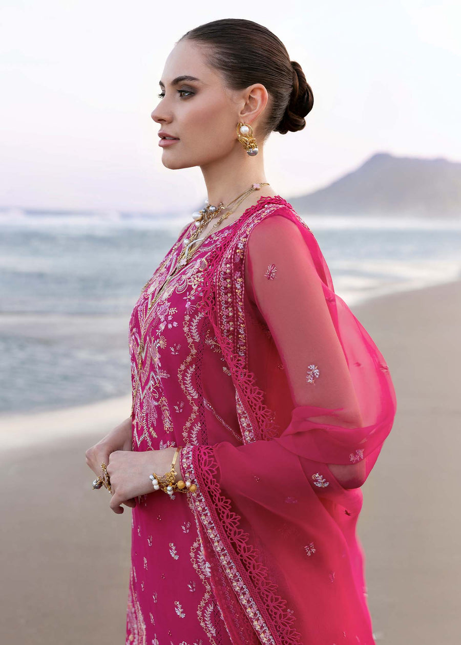Kanwal Malik Elysia Embroidered Lawn Unstitched 3Pc Suit - EVALINE