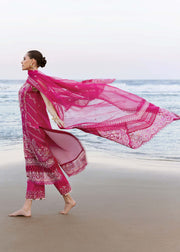 Kanwal Malik Elysia Embroidered Lawn Unstitched 3Pc Suit - EVALINE
