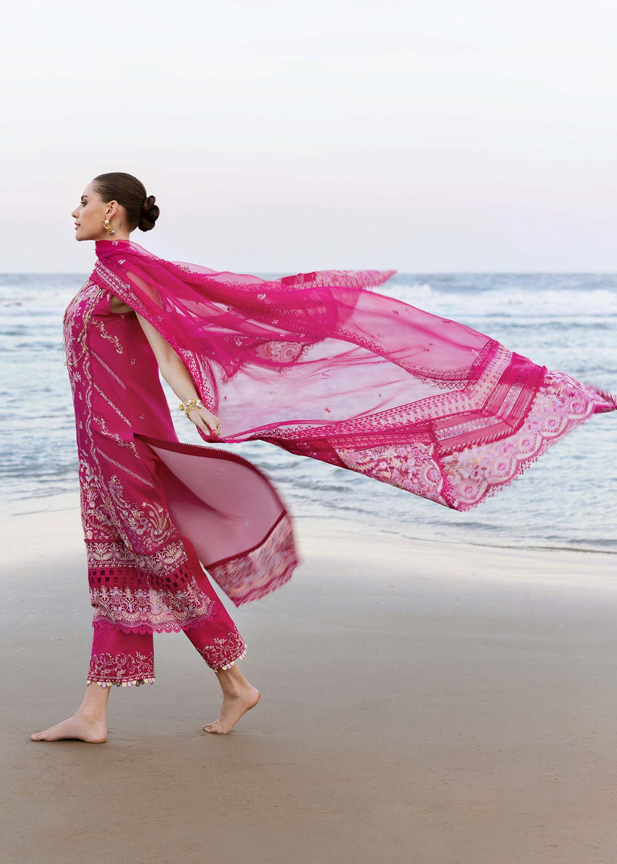 Kanwal Malik Elysia Embroidered Lawn Unstitched 3Pc Suit - EVALINE