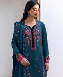 Republic Womenswear Amaris Unstitched Khaddar 3Pc Suit D-09 Evania