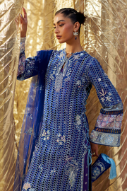 Soraya Silk Edit Embroidered Silk Unstitched 3Pc Suit - Évara