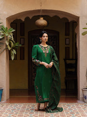Still by Yards Embroidered Italian Woolen Unstitched 3Pc Suit D-03 Evermore