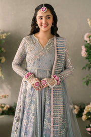 Mushq Mastani Evening Embroidered Chiffon Unstitched 3Pc Suit MCH-09 EZZA